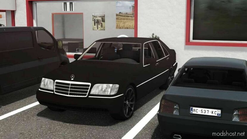 FS22 Mercedes-Benz Car Mod: Mercedes Benz 500SE Beta (Featured)