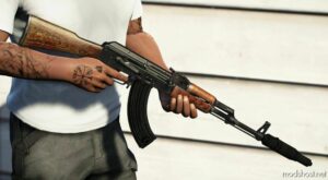 GTA 5 Weapon Mod: AK-47 From COD Cold WAR Animated V2.0 (Image #4)