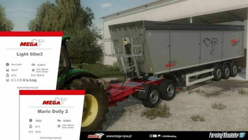 FS22 Trailer Mod: Mega Mario 2 Dolly (Featured)