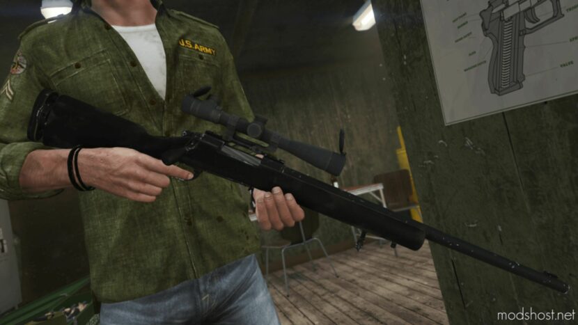 GTA 5 Weapon Mod: INS2 Remington M24 (Featured)