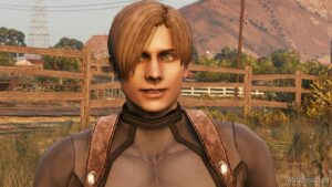 GTA 5 Player Mod: Leon S. Kennedy – Resident Evil 4 HD Version With Tactic Outfit + Classic Jacket – Add-On PED Replace (Image #3)