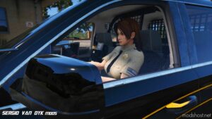 GTA 5 Player Mod: MAI Shiranui – Jill Valentine – Police Officer – Sheriff Replace (Image #2)