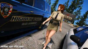 GTA 5 Player Mod: MAI Shiranui – Jill Valentine – Police Officer – Sheriff Replace (Image #5)