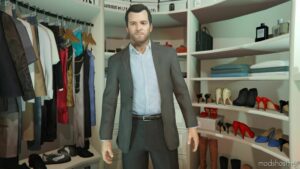 GTA 5 Player Mod: Michael’s Alternative Suit Jacket Textures Replace V1.1 (Image #3)