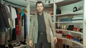 GTA 5 Player Mod: Michael’s Alternative Suit Jacket Textures Replace V1.1 (Image #4)