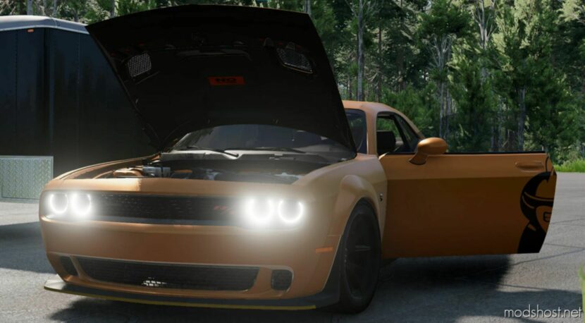 BeamNG Dodge Car Mod: Challenger Rework V4.0 0.30 (Featured)