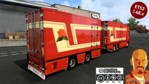 ETS2 Scania Truck Mod: R500 Fleurs Edition + Trailer 1.48 (Image #2)