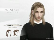 Sims 4 Male Mod: Wings ES0905 Braided Medium Length Hair (Featured)