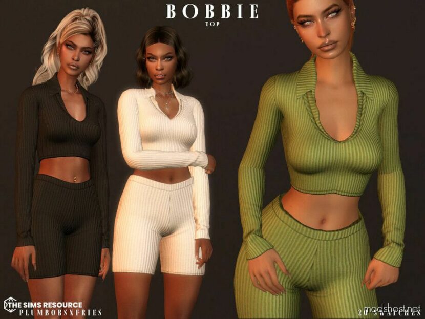 Sims 4 Female Clothes Mod: Bobbie SET (Featured)