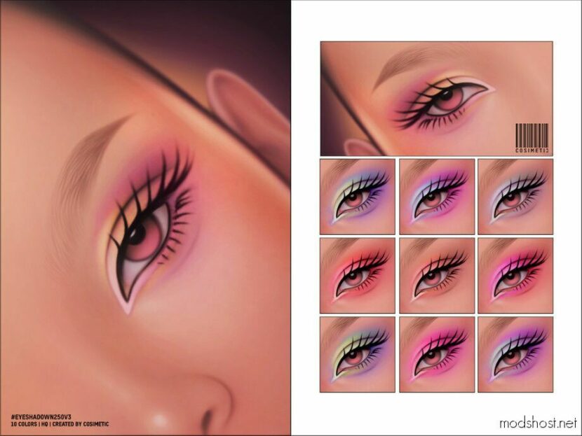 Sims 4 Eyeshadow Makeup Mod: Matte Eyeshadow N250 V3 (Featured)