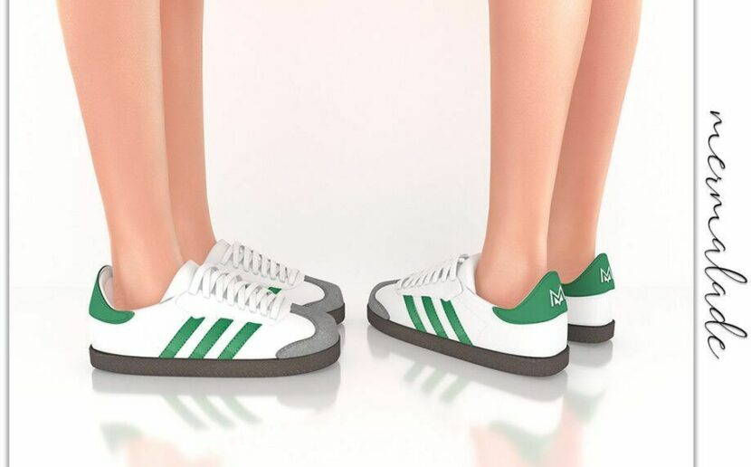 Sims 4 Female Shoes Mod: Suede TOE Sneakers (Female) S243 (Featured)