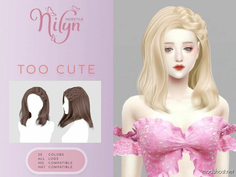 Sims 4 Female Mod: Toocute Hair (Featured)