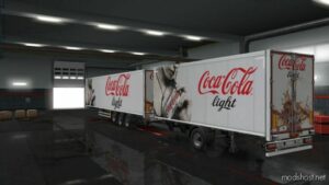 ETS2 Mod: Coca-Cola Light Trailer 1.48 (Image #2)