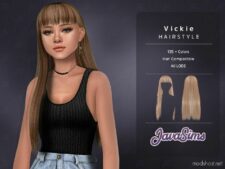 Sims 4 Female Mod: Vickie Hairstyle (Featured)