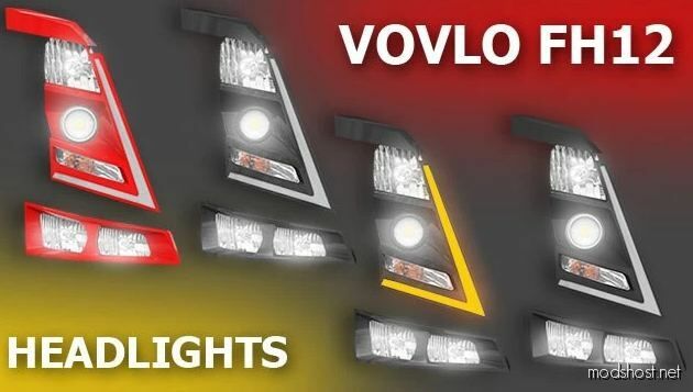 ETS2 Volvo Part Mod: FH12 Headlights Rework 1.48 (Featured)