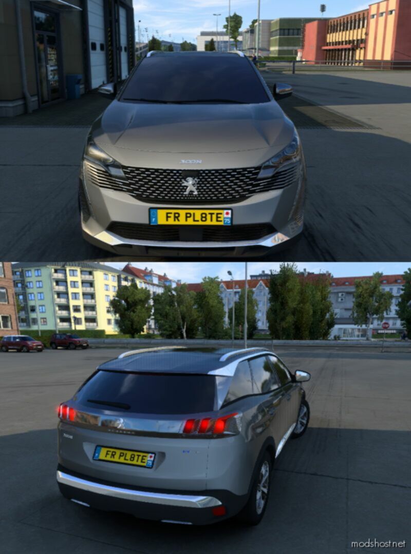 ETS2 Peugeot Car Mod: 3008 2021 With Mirror Anim 1.48 (Featured)