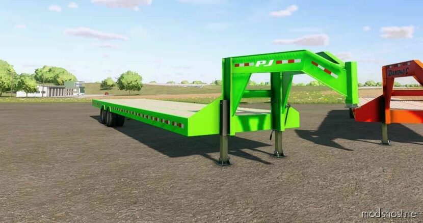 FS22 Mod: 40FT Gooseneck Multibrand Trailer (Featured)