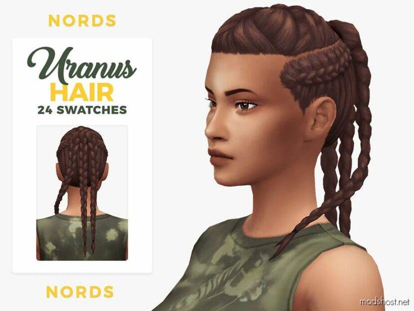 Sims 4 Female Mod: Uranus Hair (Featured)