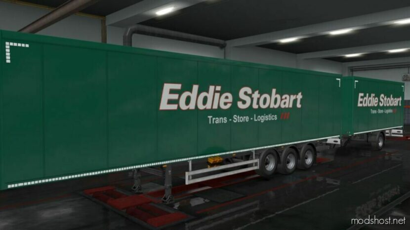 ETS2 Mod: Eddie Stobart Trailer Green 1.48 (Featured)