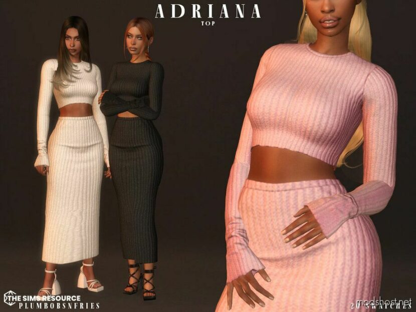 Sims 4 Teen Clothes Mod: Adriana SET (Featured)