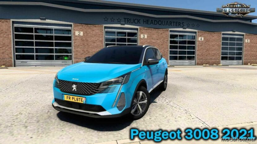 ATS Peugeot Car Mod: 3008 2021 + Interior V1.1 1.48 (Featured)