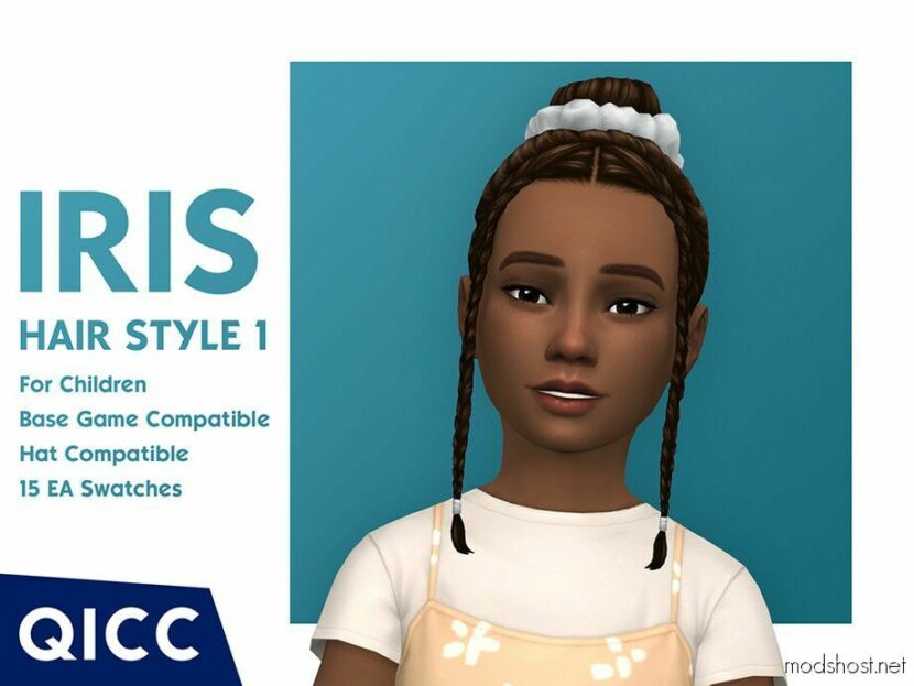 Sims 4 Female Mod: Iris Hairstyle 1 (Featured)