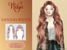 Sims 4 Female Mod: Sandalwood Hair (Featured)