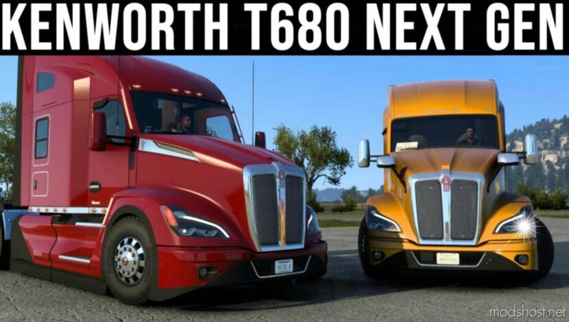 ATS Kenworth Truck Mod: T680 Nextgen 1.48 (Featured)