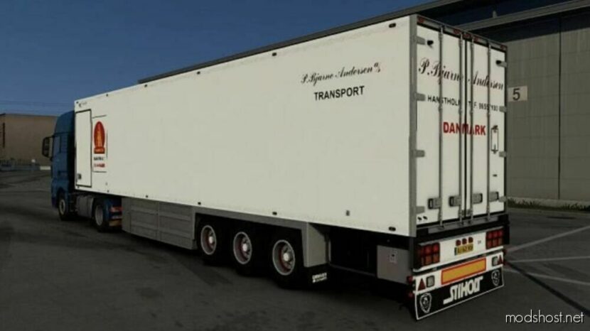 ETS2 Mod: Custom Lamberet P.bjarne Andersen Trailer (Featured)