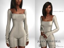 Sims 4 Female Clothes Mod: Britney Jumpsuit (Featured)