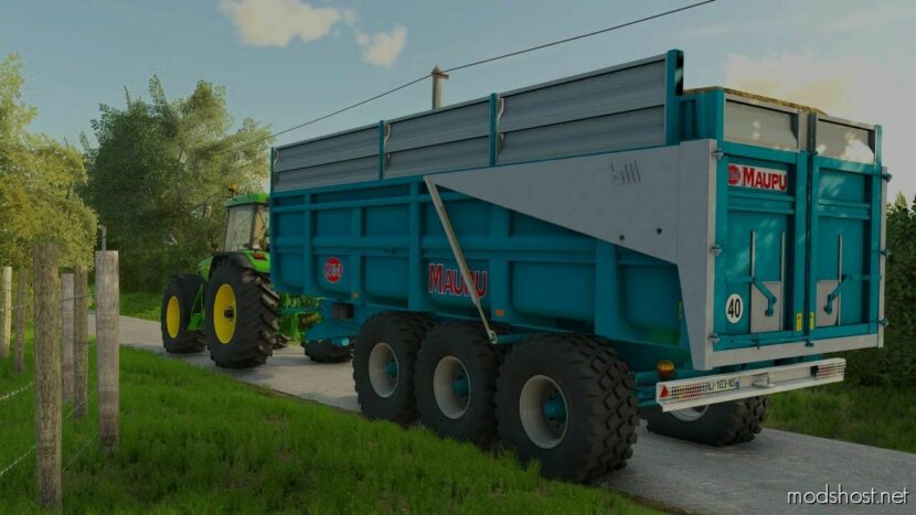 FS22 Trailer Mod: Maupu OLD Generation Blue Pack (Featured)