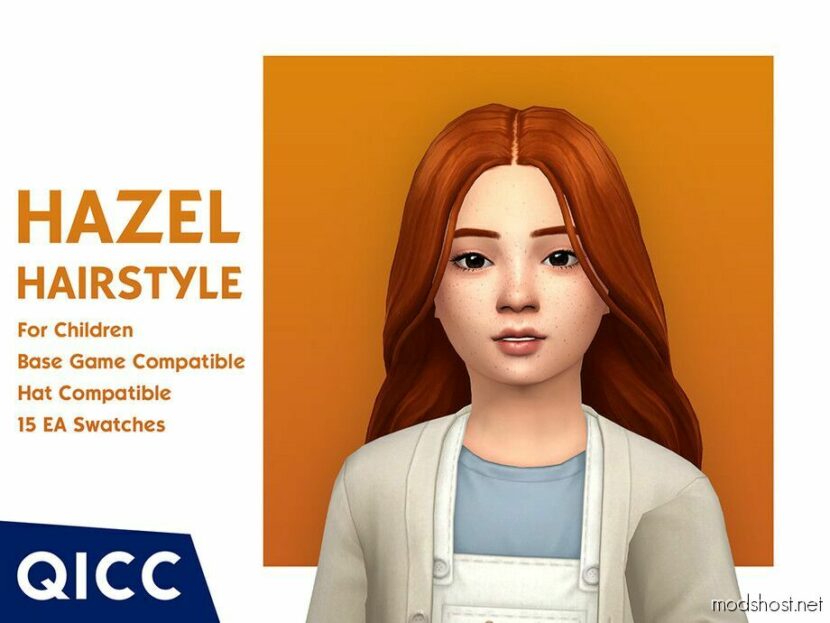 Sims 4 Kid Mod: Hazel Hair (Featured)