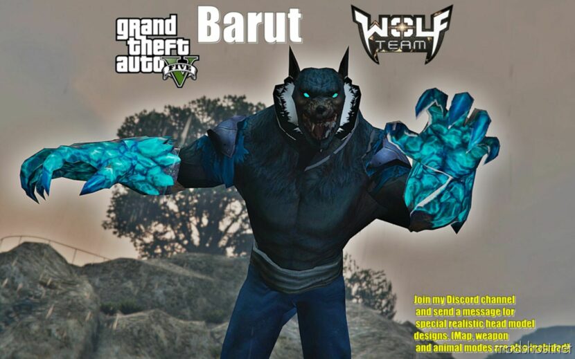 GTA 5 Player Mod: Wolfteam | Barut Wolf Add-On PED / Fivem (Featured)