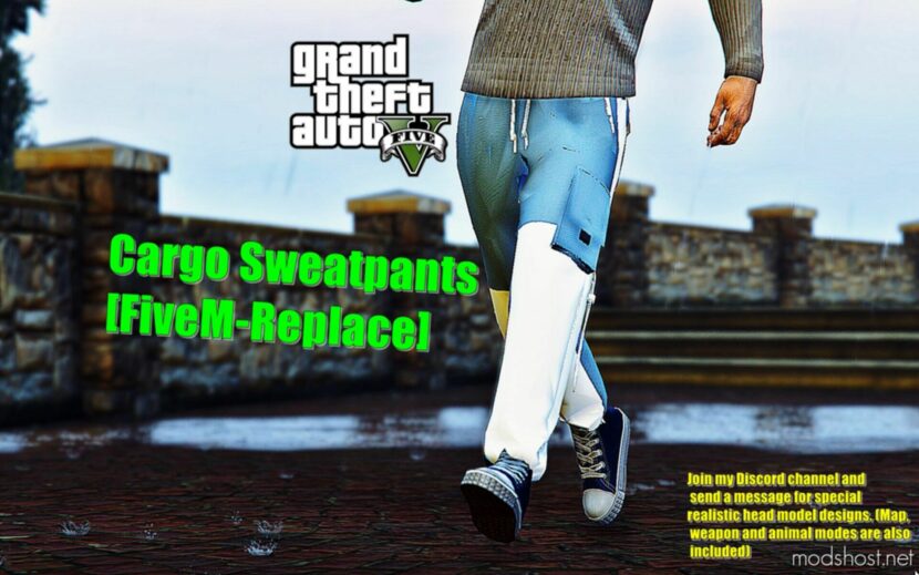 GTA 5 Player Mod: Cargo Sweatpants For MP Male (Featured)