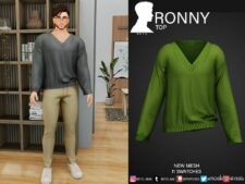 Sims 4 Male Clothes Mod: Ronny SET (Featured)