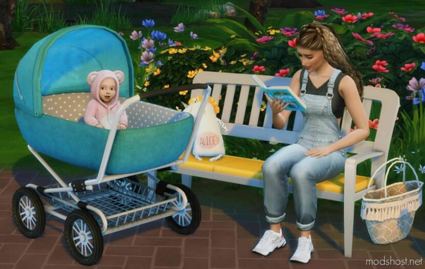 Sims 4 Object Mod: Infant Crib – Stroller (Featured)