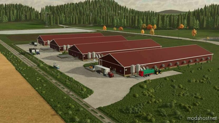 FS22 Placeable Mod: Chicken Barn XL (Featured)