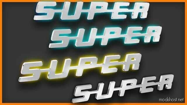 ETS2 Part Mod: Super Interior LED Logo Addon V2.0.1 (Featured)