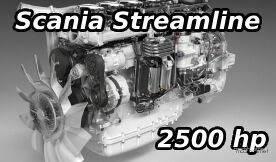 ETS2 Scania Part Mod: Streamline 2500 HP Engine +200KM/H (Featured)