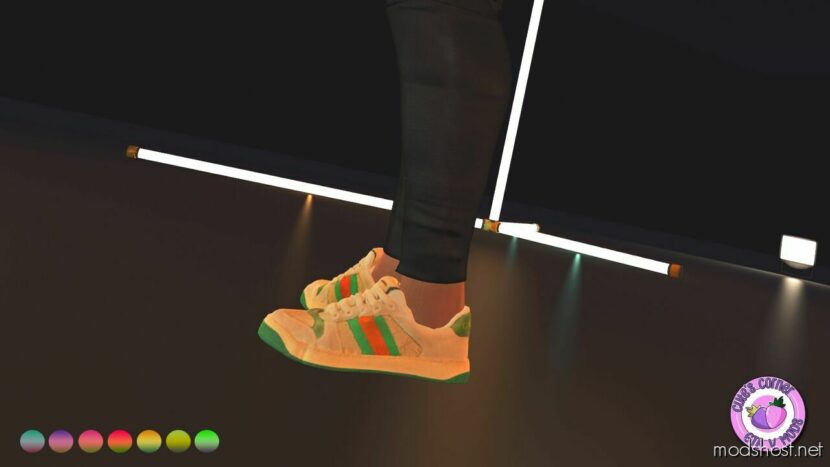 GTA 5 Player Mod: Gucci Shoes For MP Female (Featured)