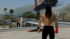 GTA 5 Player Mod: WWE Roman Reigns – The Tribal Chief (Wwe2K23) V1.1 (Image #3)