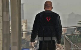 GTA 5 Player Mod: Bomber Jacket For Franklin Replace (Image #2)