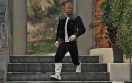 GTA 5 Player Mod: Bomber Jacket For Franklin Replace (Image #4)