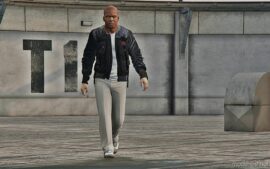 GTA 5 Player Mod: Bomber Jacket For Franklin Replace (Image #5)