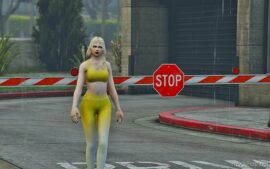 GTA 5 Player Mod: Rachel İN Sportswear Add-On PED / Fivem (Image #3)