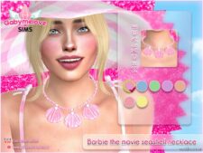 Sims 4 Mod: Barbie the movie beach outfit, SET (Image #6)