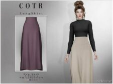 Sims 4 Everyday Clothes Mod: Long Skirt B-76 (Featured)