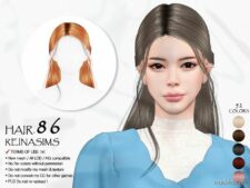 Sims 4 Female Mod: Reina – 86 Hair (Featured)