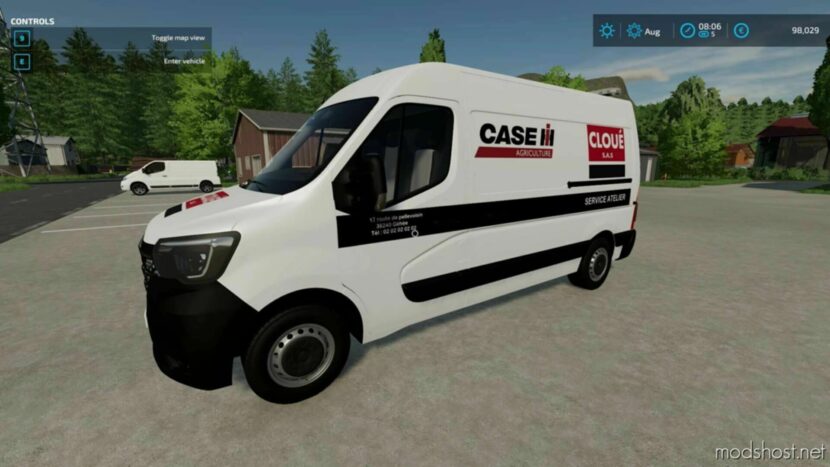 FS22 Renault Car Mod: Master (Case LH Cloue) V1.0.5 (Featured)