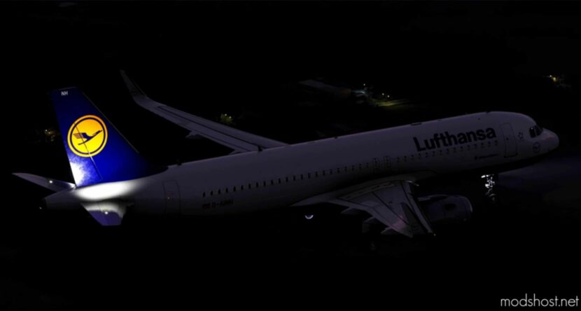 MSFS 2020 A32NX Livery Mod: A32NX Lufthansa A320Neo D-Ainh 8K V2.3 (Featured)